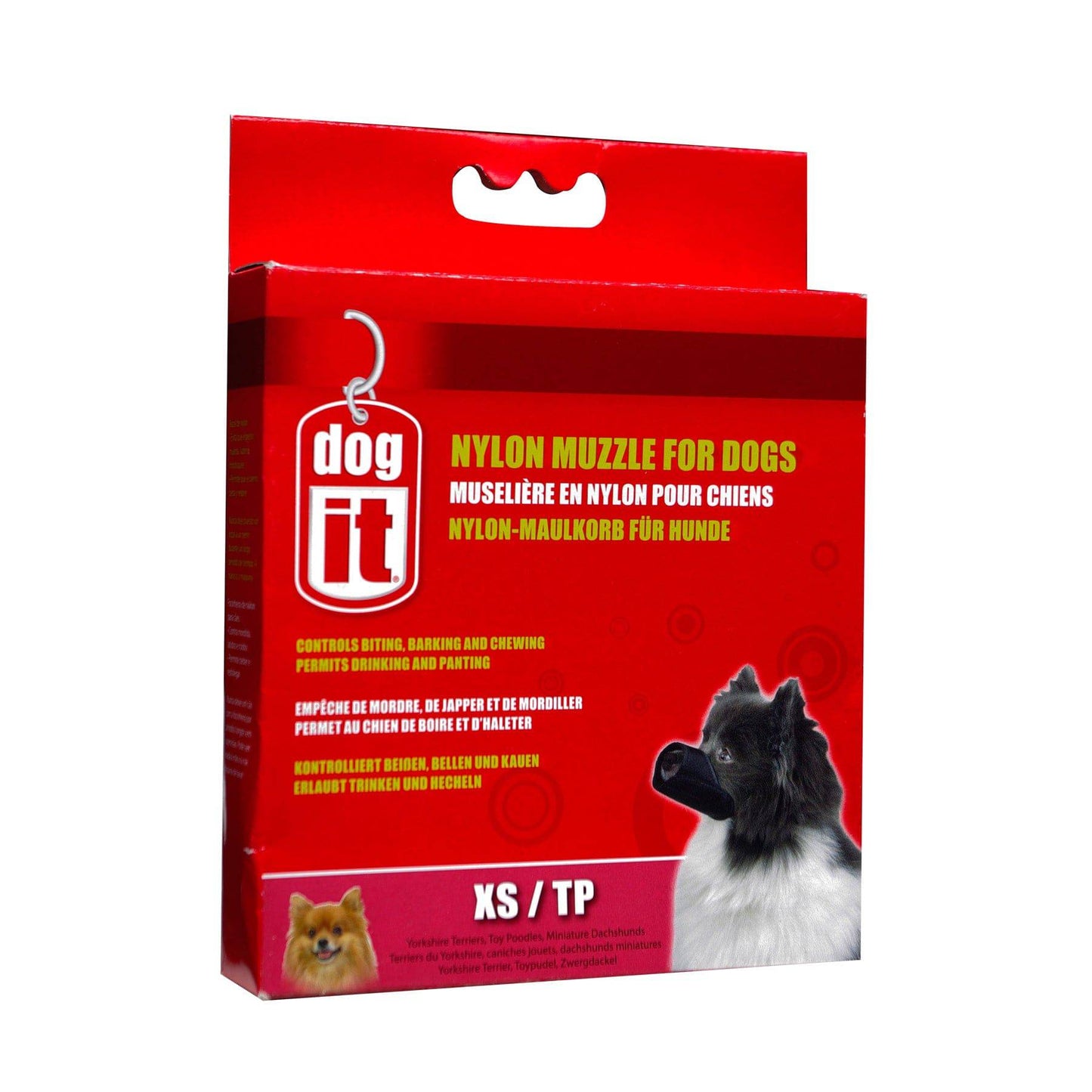 Dogit Nylon Dog Muzzle - Black - X Small - The Pet Source