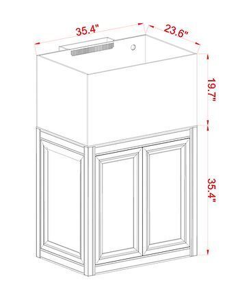 Innovative Marine EXT 75 Aquarium w/ APS Stand - Black