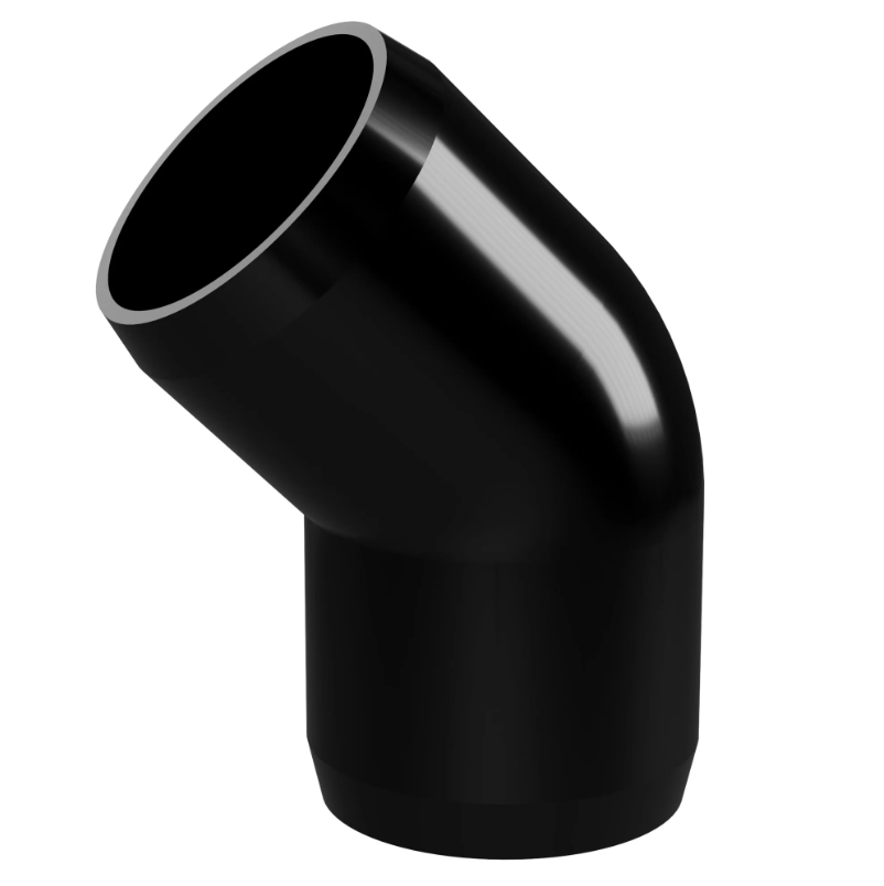 PVC 45 Degree Elbow Schedule 40 - 3/4 Inch Black