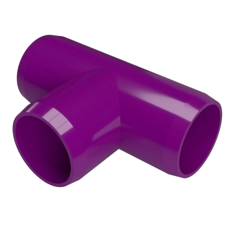 PVC Tee Schedule 40 - 3/4 Inch Purple