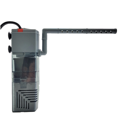 Lifegard Aquatics 3-in-1 Nano Aquarium Internal Filter with 92 GPH Pump & Activated Carbon Media