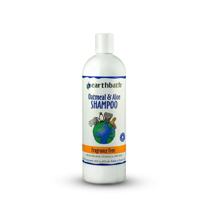 earthbath Oatmeal & Aloe Shampoo - Fragrance Free - 16oz - The Pet Source