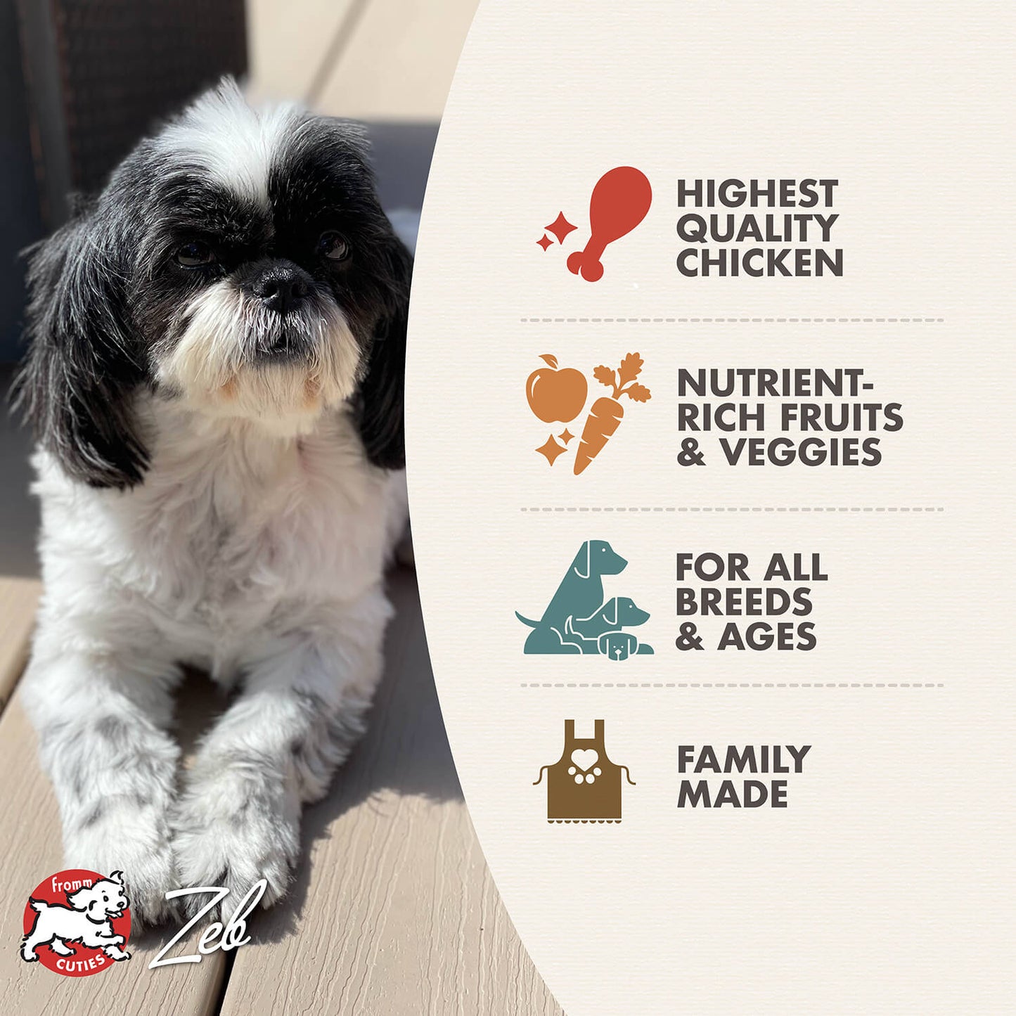 Fromm Four Star Nutritionals Chicken À La Veg Recipe Dry Dog Food - 1.8kg
