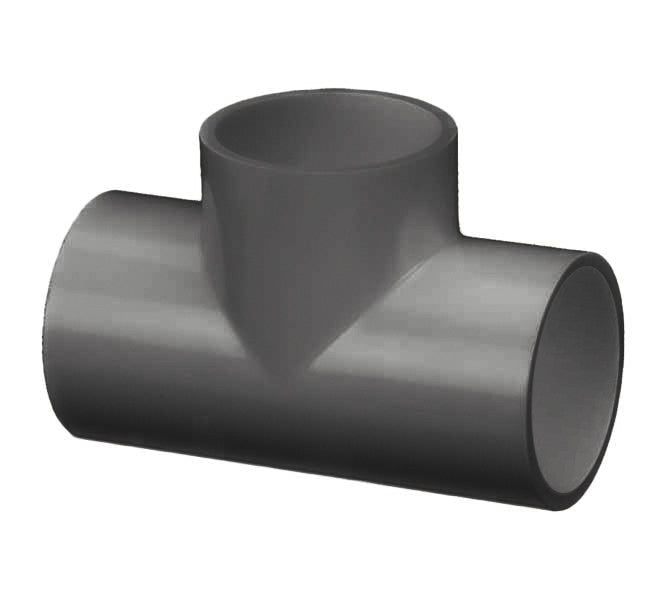 PVC Tee Schedule 80 - 1 1/4 Inch Grey