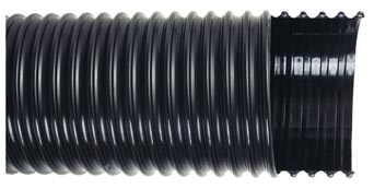 PVC Kink-Free Corrugated Hose Black - 1 Inch (Price per foot)