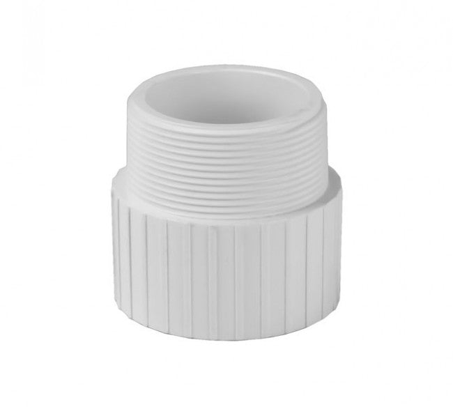 PVC Male Adapter Schedule 80 SxT - 1 Inch White