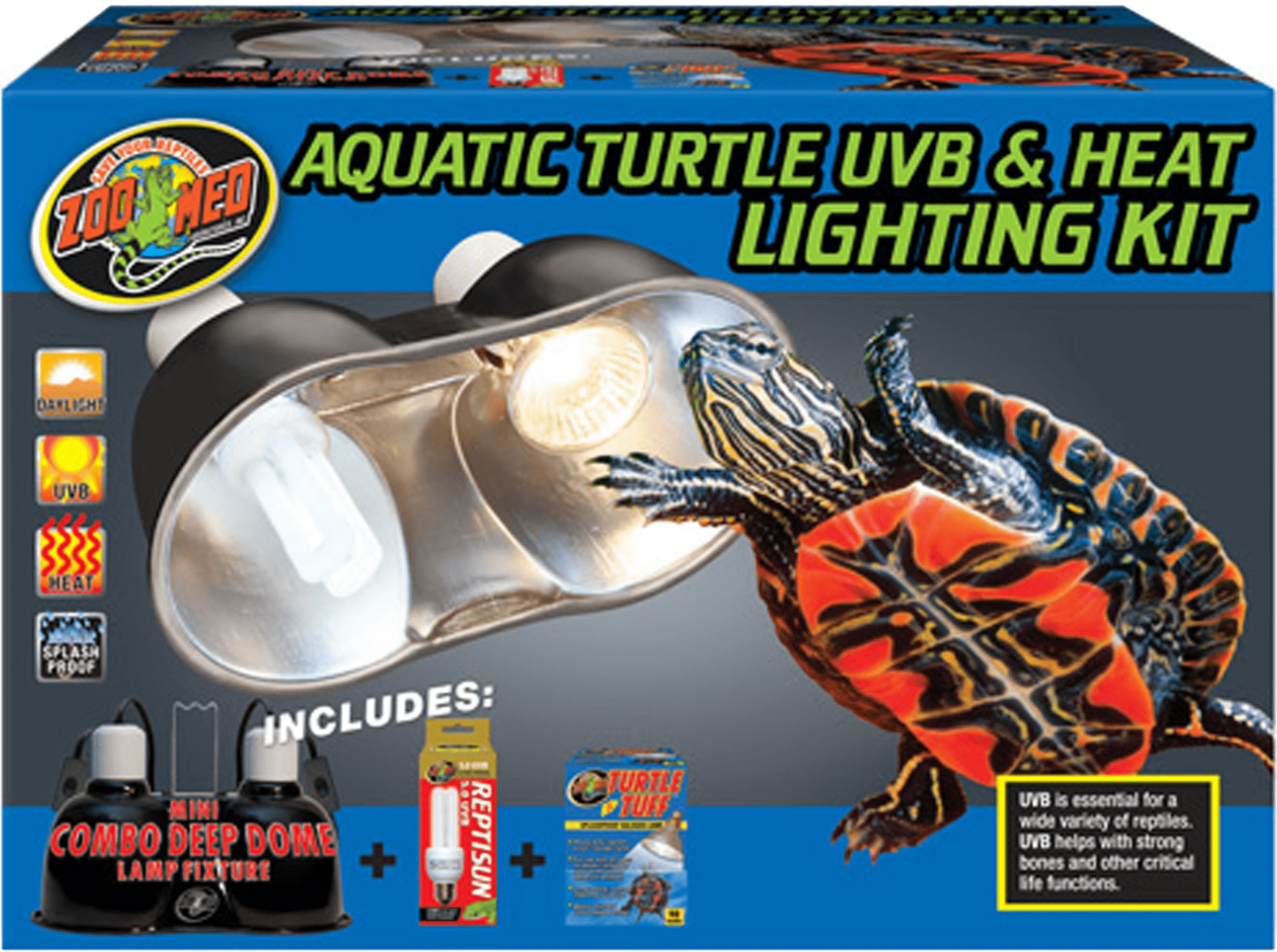 Zoo Med Aquatic Turtle UVB & Heat Lighting Kit