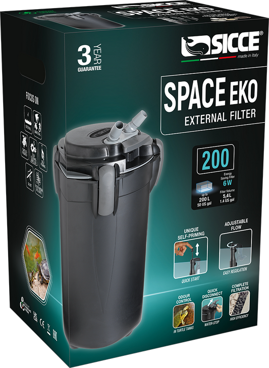 Sicce Space EKO 200 Canister Filter - 195gph
