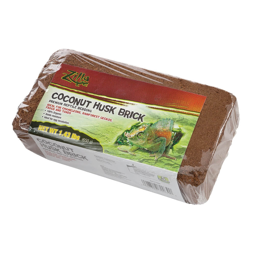 Zilla Coconut Husk Bedding Brick- 1.43lbs