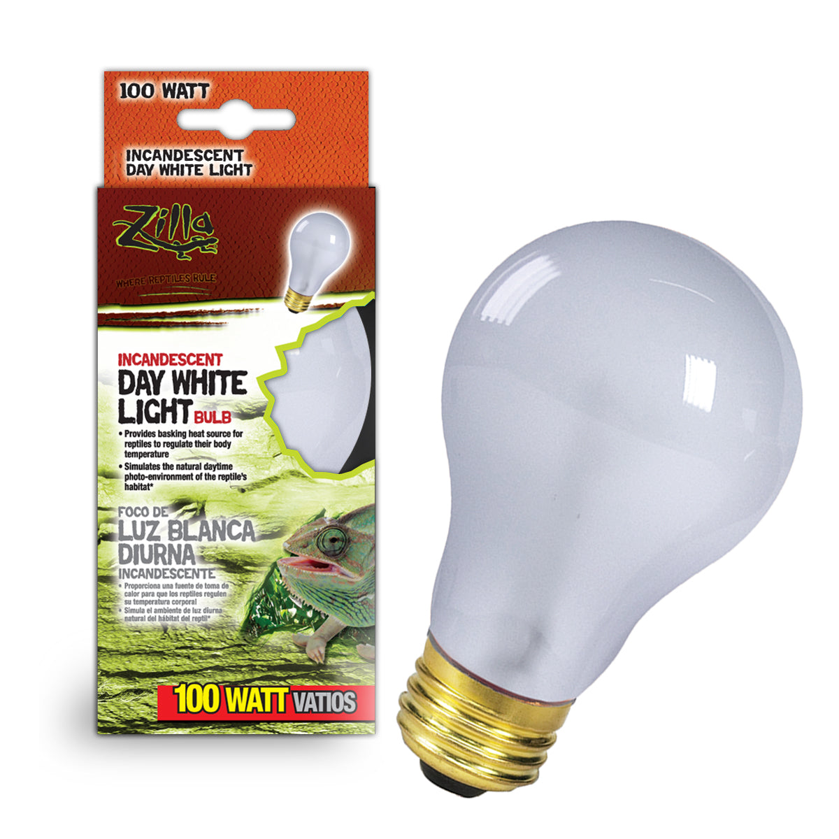 Zilla Day White Light Incandescent Bulb - 100 W