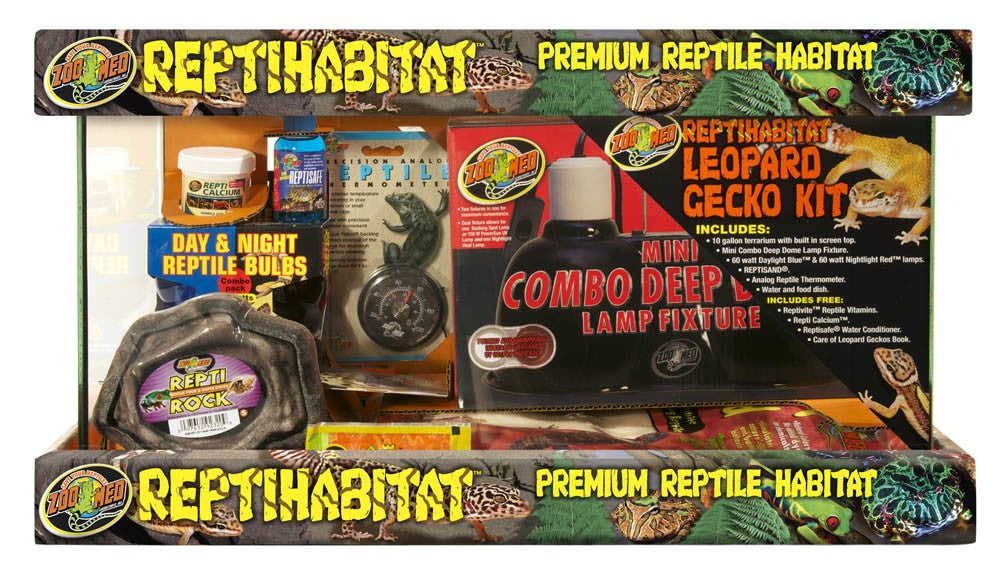 Zoo Med 10 Gallon ReptiHabitat Leopard Gecko Kit