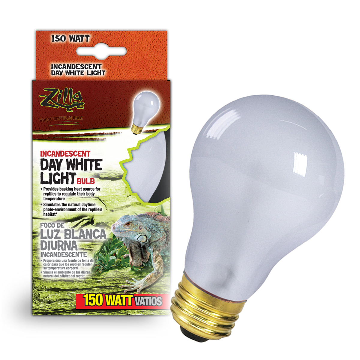 Zilla Day White Light Incandescent Bulb - 150 W