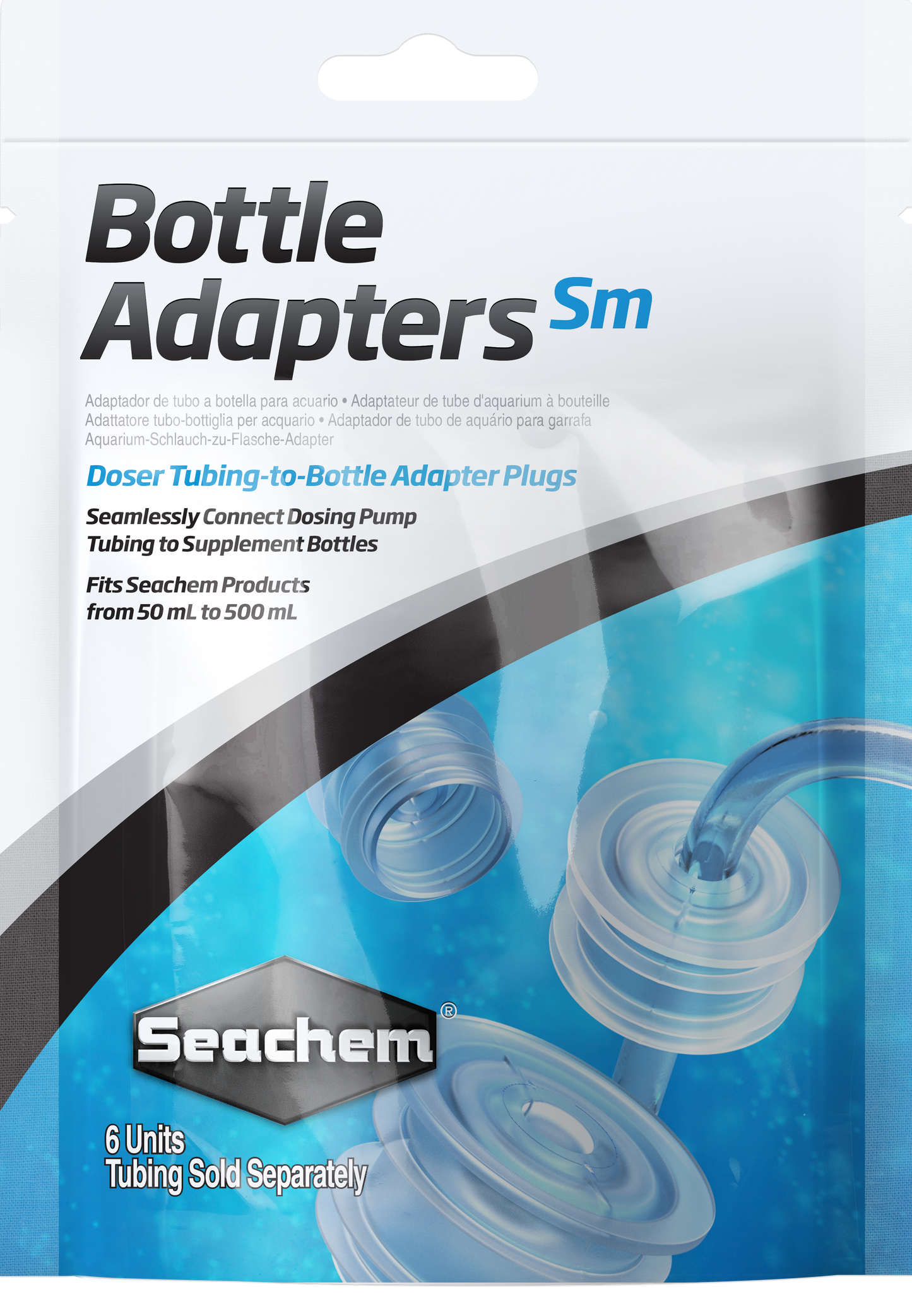 Seachem Bottle Adapters - Small - 6 Pack