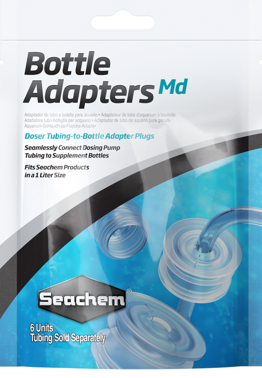 Seachem Bottle Adapters - Medium - 6 Pack