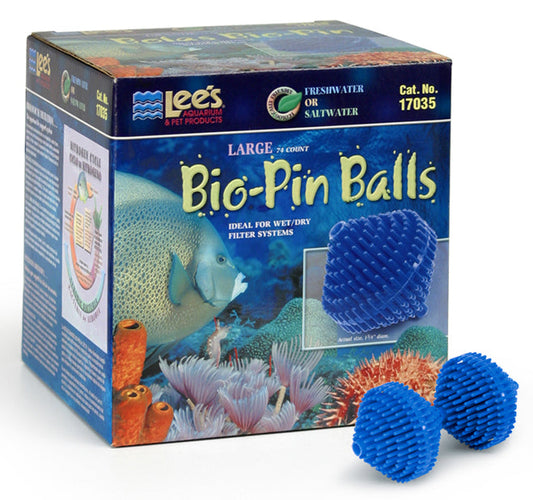 Lee's Bio-Pin Ball Filter Media Bio Balls 1 Gal - Large 74 Count