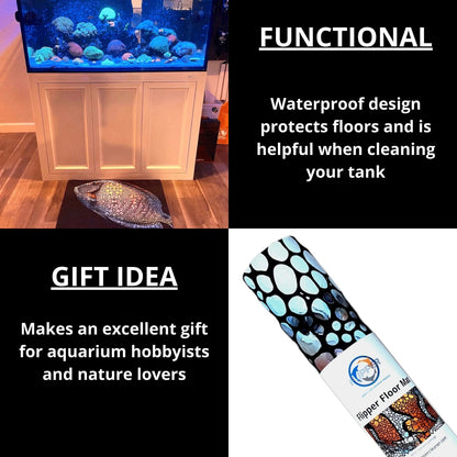Flipper Aquarium Mat with Tang Artwork
