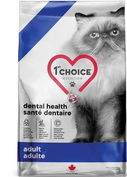 1st Choice Nutrition Dental Health Chicken Dry Adult Cat Food - 1.8kg