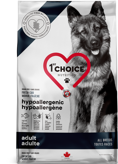 1st Choice Nutrition Hypoallergenic Cod Dry Adult Dog Food - 2kg