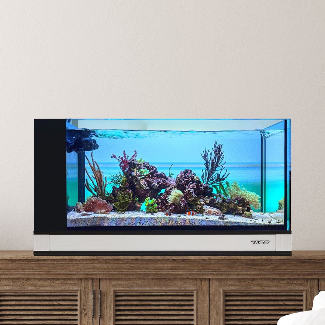 Innovative Marine NUVO Fusion Pro 2 - 20 Peninsula AIO Aquarium w/ APS Pedestal - White