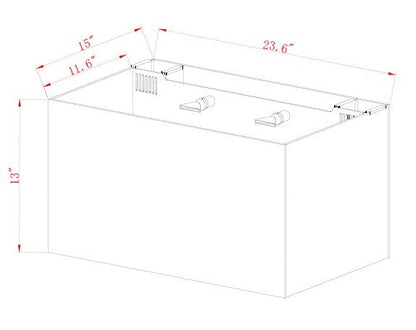 Innovative Marine NUVO Fusion - 20 Long AIO Aquarium - Desktop Starter Kit