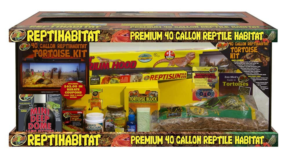 Zoo Med 40 Gallon ReptiHabitat Bearded Dragon Kit