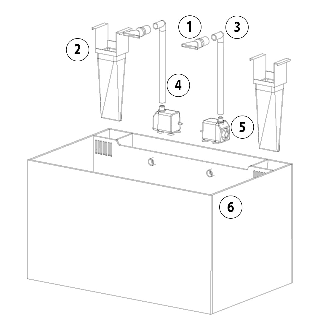 Innovative Marine NUVO Fusion - 20 Long AIO Aquarium - Desktop Starter Kit