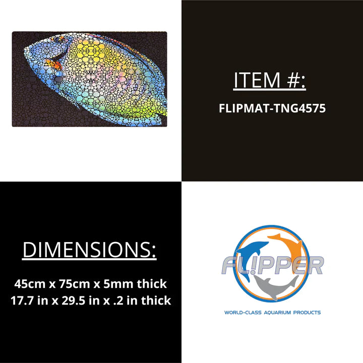 Flipper Aquarium Mat with Tang Artwork