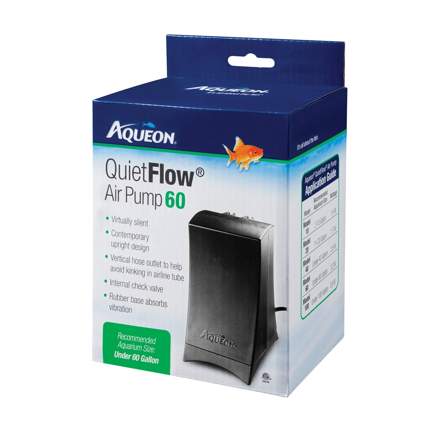 Aqueon Quiet Flow Air Pump 60