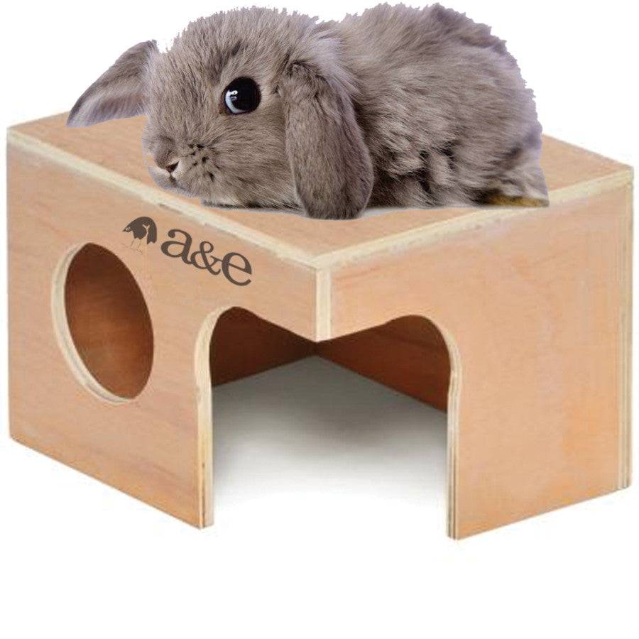 A & E Cages Wood Hut - Extra Large - The Pet Source