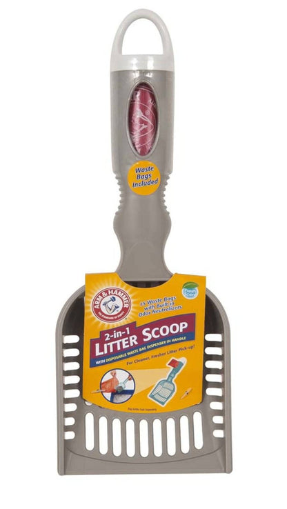 Arm & Hammer Deluxe 2-In-1 Cat Litter Scoop Assorted - The Pet Source