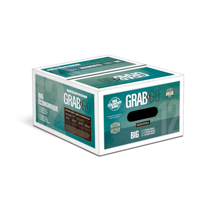 Big Country Raw Grab N Go Big Raw Frozen Dog Food - 12lb