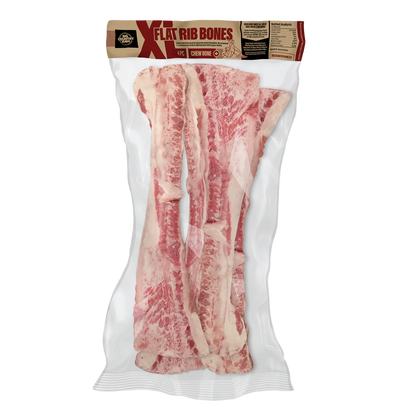 Big Country Raw Frozen XL Flat Rib Bone - 4 Pieces
