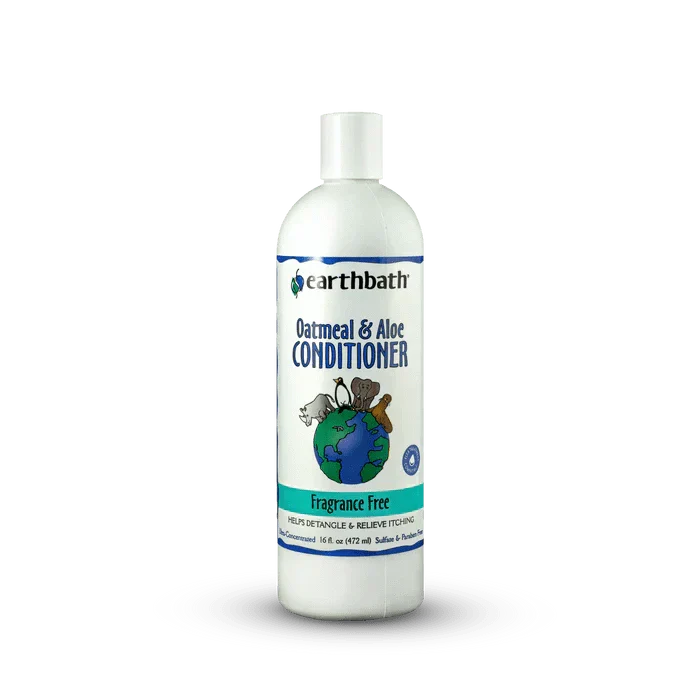 earthbath Oatmeal & Aloe Conditioner - Fragrance Free - 16oz - The Pet Source
