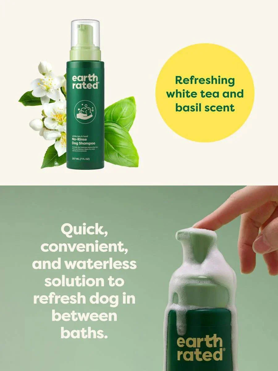 earth rated No-Rinse Dog Shampoo - 7oz - The Pet Source