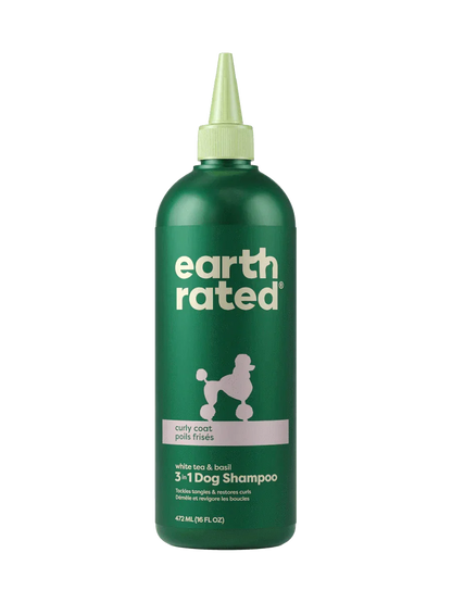 earth rated Curly Coat 3-in-1 Dog Shampoo - 16oz - The Pet Source