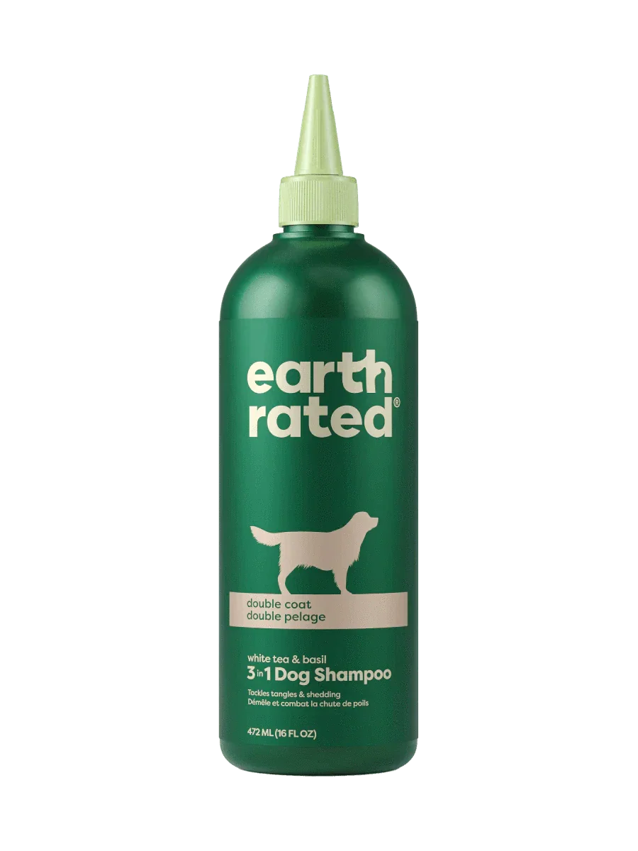earth rated Double Coat 3-in-1 Dog Shampoo - 16oz - The Pet Source