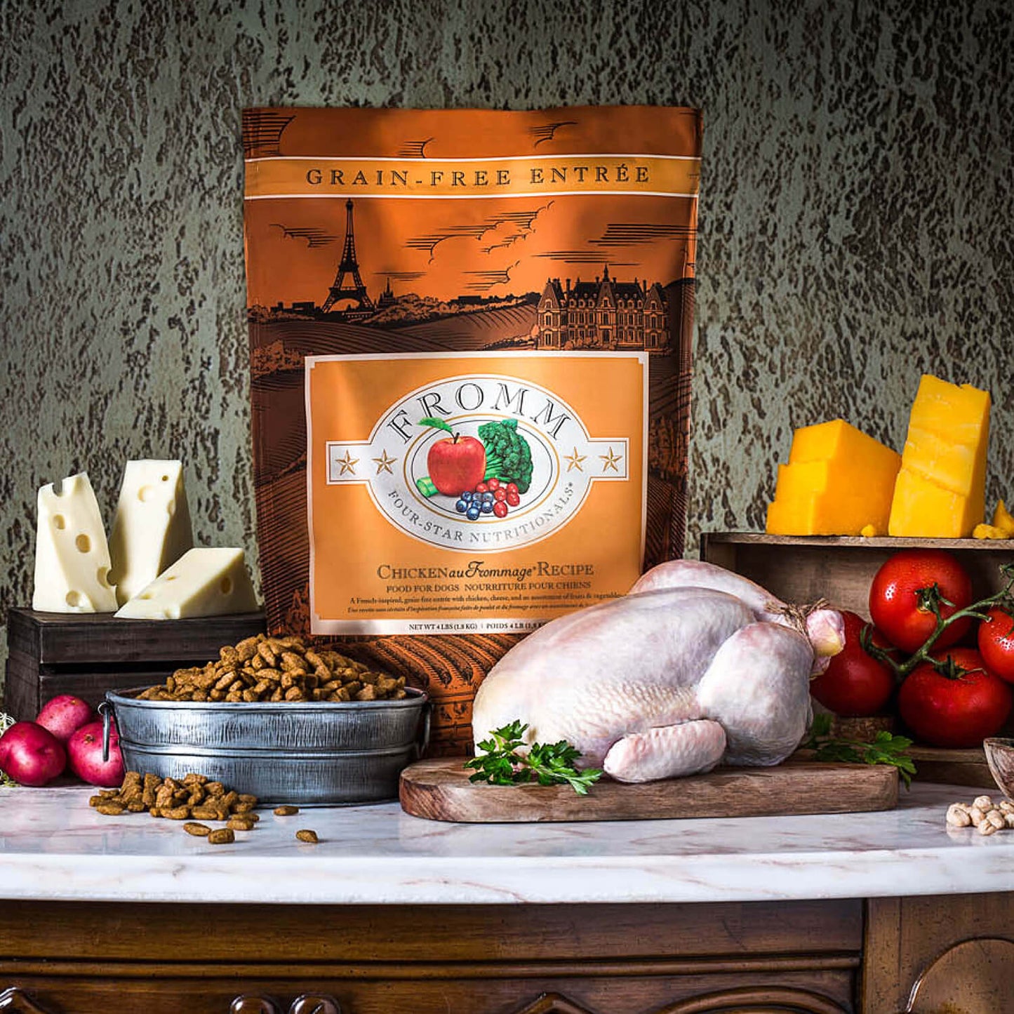 Fromm Four Star Nutritionals Chicken au Frommage Recipe Dry Dog Food - 5.4kg