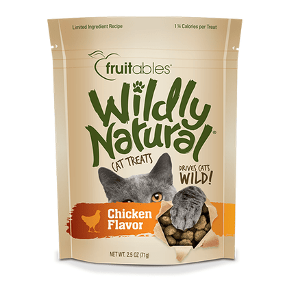 Fruitables Wildly Natural Chicken Flavor Cat Treat - 2.5 oz - The Pet Source