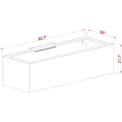 Innovative Marine EXT 240 Gallon Aquarium w/ APS Stand - Made To Order - Black