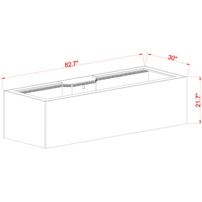 Innovative Marine INT 240 Gallon Aquarium w/ APS Stand - Made To Order - Black