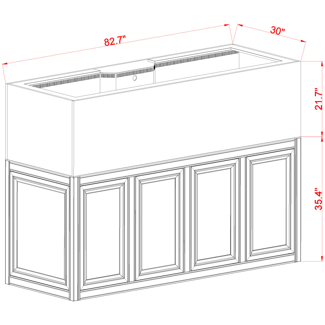 Innovative Marine INT 240 Gallon Complete Reef System - Made To Order - Black