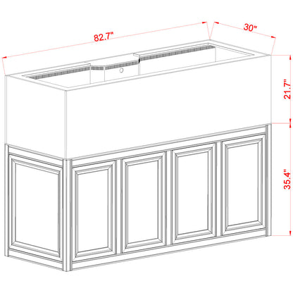 Innovative Marine INT 240 Gallon Complete Reef System - Made To Order - Black