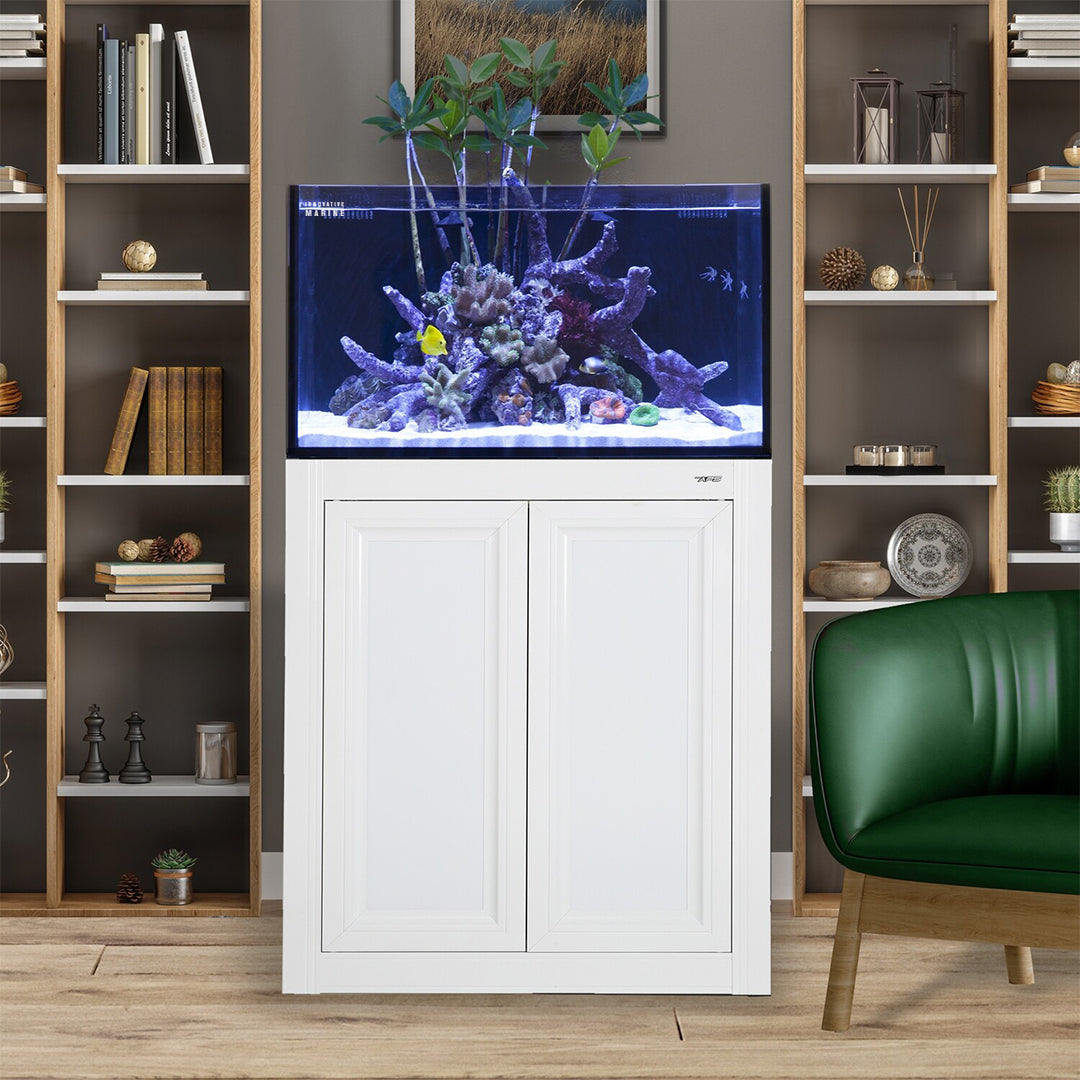 Innovative Marine Fusion Pro 2 | 50 AIO Lagoon Aquarium w/ APS Stand - White