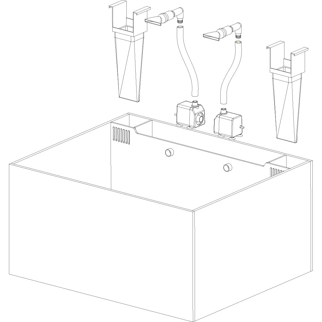 Innovative Marine NUVO Fusion - 25 AIO Lagoon Aquarium - Desktop Starter Kit