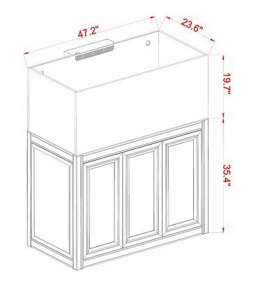Innovative Marine EXT 100 Aquarium w/ APS Stand - Black