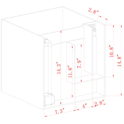 Innovative Marine NUVO Fusion - 15 AIO Cube Aquarium - Desktop Starter Kit