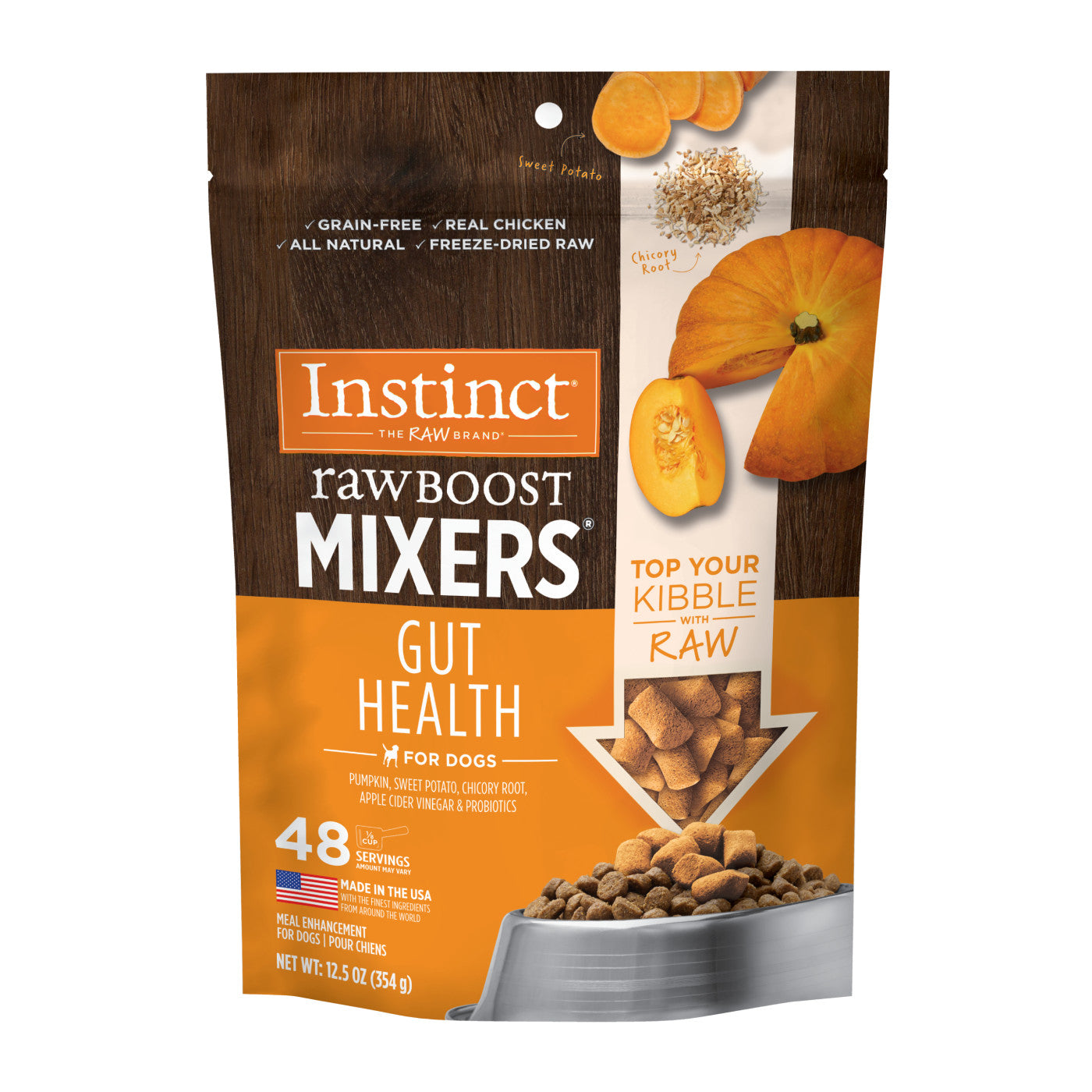 Instinct Raw Boost Mixers Gut Health Dog Food Topper - 12.5oz