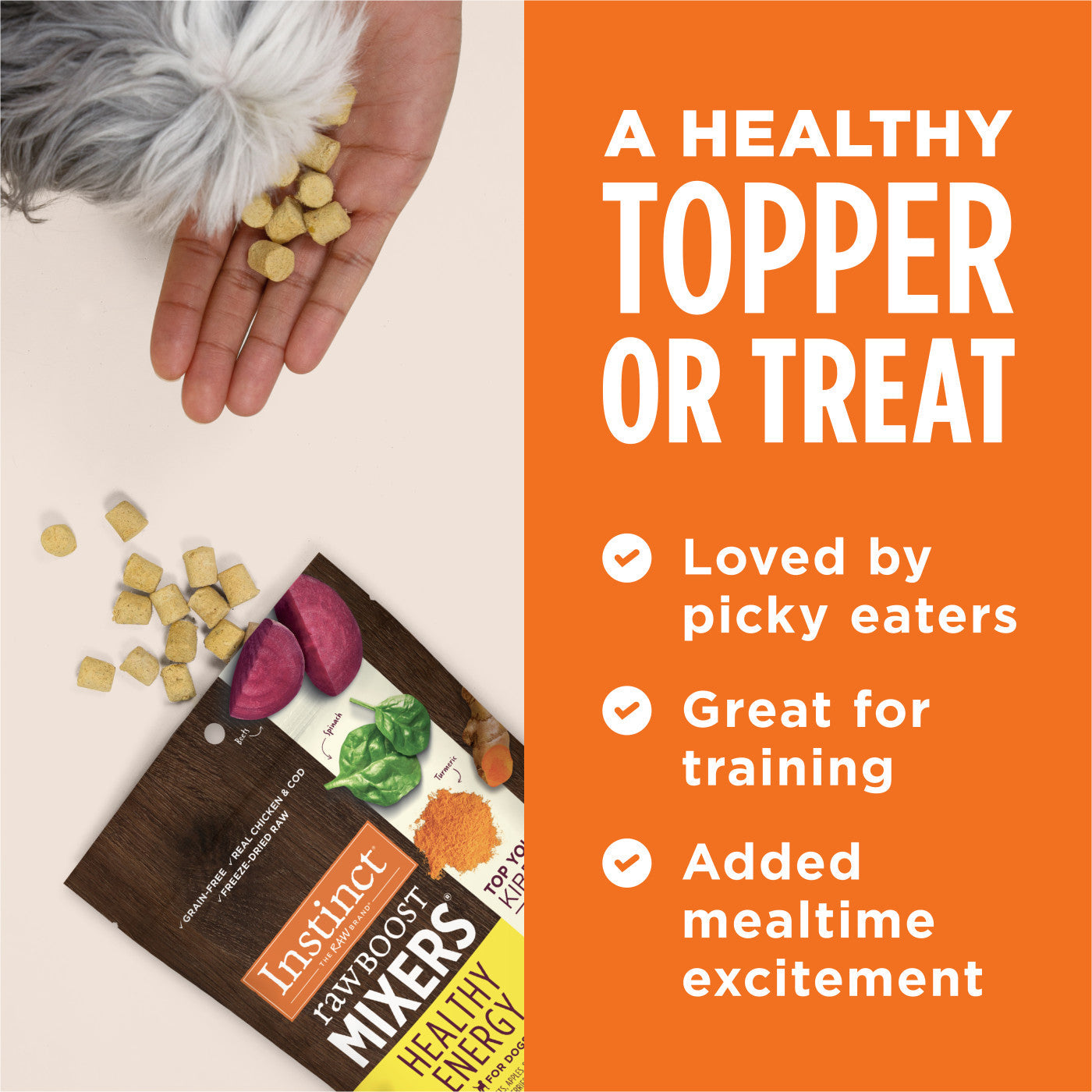 Instinct Raw Boost Mixers Healthy Energy Dog Food Topper - 5.5oz