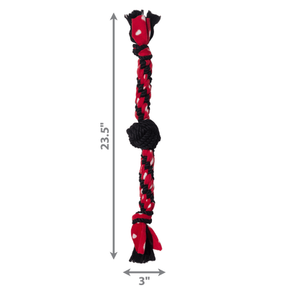 Kong Signature Rope Dual Knot With Ball - The Pet Source