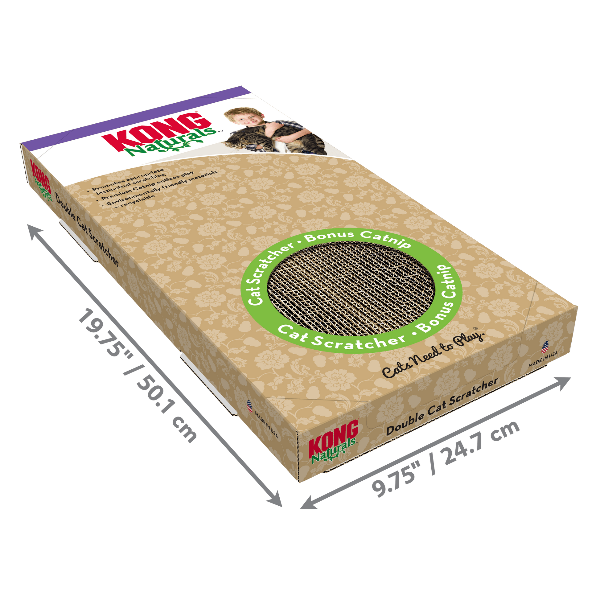 Kong Naturals Scratcher Double - The Pet Source